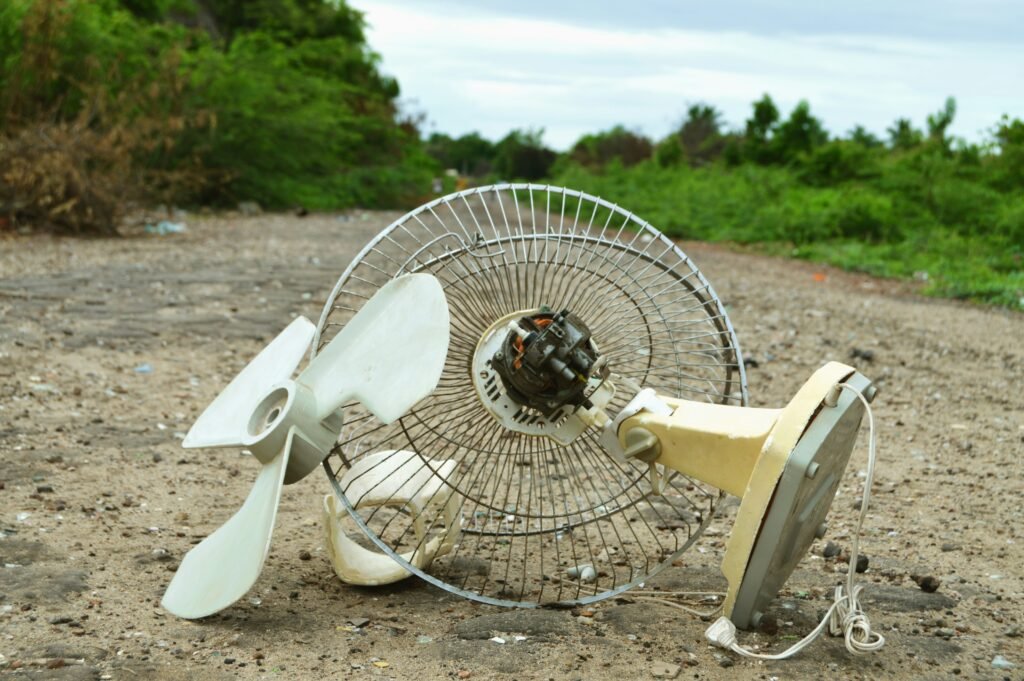 ventilador quebrado